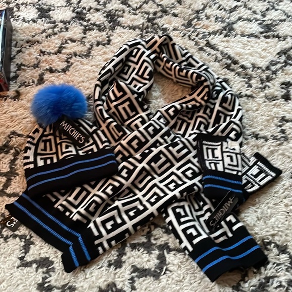 Mitchie’s Matchings knit & fox fur designer winter outerwear set SO SOFT! - Picture 2 of 7